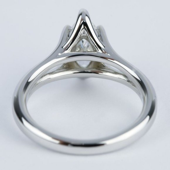 IGI 1Ct Marquise Lab Grown Diamond Engagement Ring - Picture 4 of 4